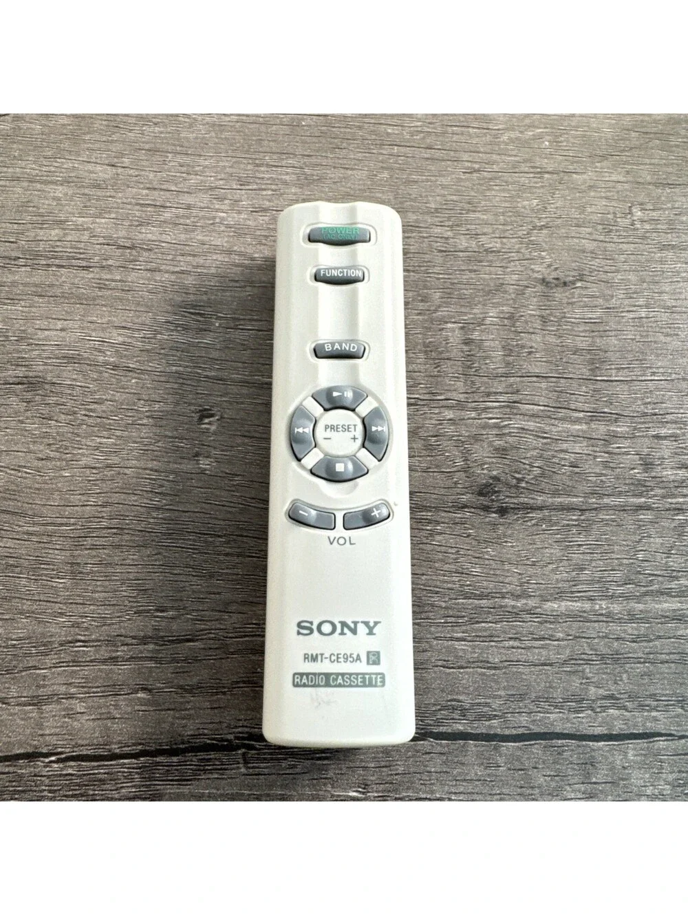 Oem Genuine Sony Radio Cassette Remote Control model RMT-CE95A Gray